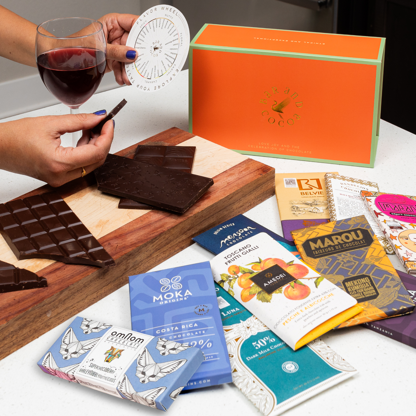 Chocolate Bars of the World Gift Box by Bar & Cocoa